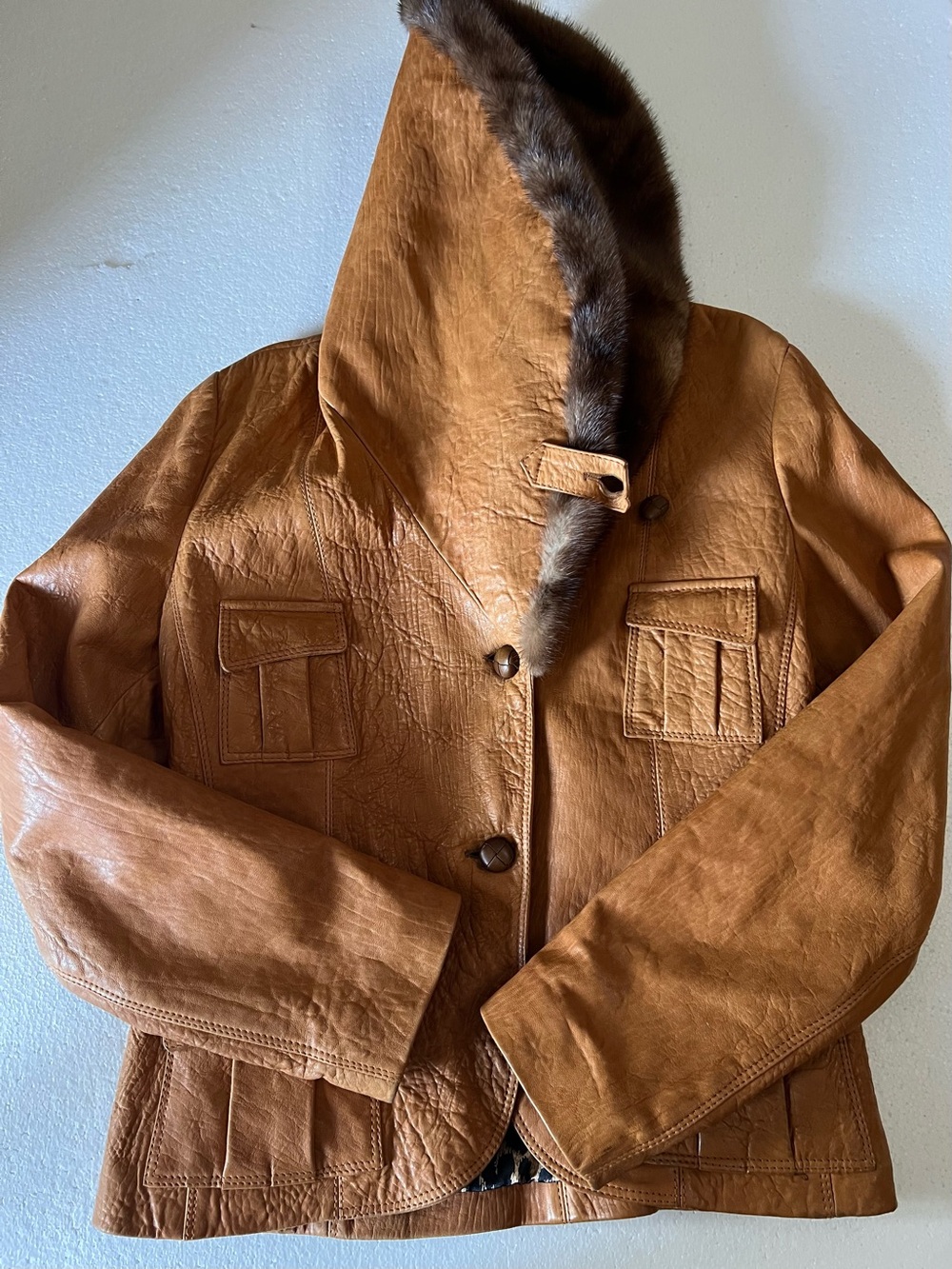 Benedetta Novi Leather Jacket size 48 (M/L) Excellent condition - Picture 4 of 16